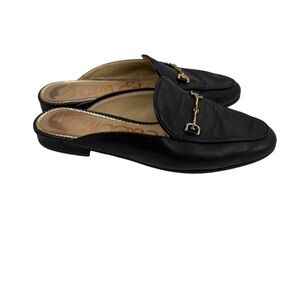 Sam Edelman Linnie horse Bit Mule black leather size 7